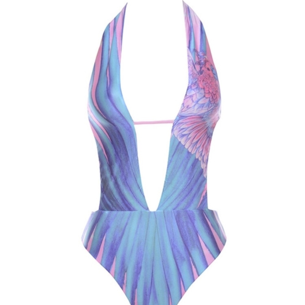 House of CB Tropical Print One Piece Retail $100